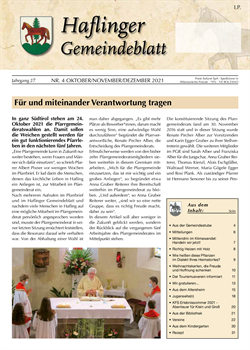 Haflinger Gemeindeblatt 4/2021